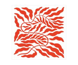 Fine Little Day Orange red leaf 50x50 cm