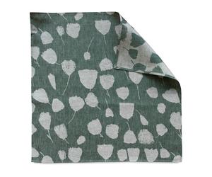 Fine Little Day Paño de cocina Bouquet 58x58 cm verde-blanco