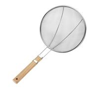 Fine Mesh Fat Skimmer - Colador de cucharas de acero inoxidable, herramienta de extracción de grasa profesional, filtro de alambre de cocina duradero para freír, caldo de espuma de aceite, líquido de