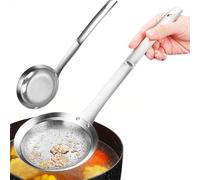 Fine Mesh Stainless Steel Colander Spoon, Sieve Fine Mesh Stainless Steel, Fine Mesh Strainer with Handle, Colander Stainless Steel (12.99in)