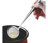 Fine Mesh Strainer - Professional Kitchen Cooking Mesh Skimmer Strainers | Food Strainer Ladle With Reinforced Frame And Sturdy Handle | Stainless Steel, Perfect For Sift, Straining, Draining, Rinse,