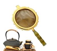 Fine Mesh Té Strainer, Kitchen Sieve, 15 cm Size with Handle for Brewing, Sturdy Detail Feature, Multipurpose Utility Category, Flour Duster Food Strainer for Baking Cooking Home Use