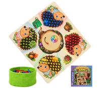 Fine Motor Hedgehog - Educational Sensory Game | Animal Color Sorting Toys
