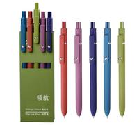 Fine Point Pens - Smooth Quick Drying Gel Ink Pen Set, Luxury roller ball Stationery, Soft Ergonomic Comfort Barrel Clip | Cute Office Journaling Supplies, School Student Adult Planner Note Taking