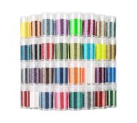 Fine Slime Glitter, Set of 32 Colors, Extra Fine Epoxy Glitter for Resin, Assorted Craft Glitter Powder for Resin Arts Crafts, Body Face Nail Glitter