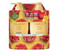 Fine Today - Tsubaki Premium Volume & Repair Shampoo & Conditioner Pump Pair Set - 450ml + 450ml