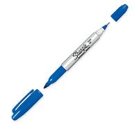 Fine/Ultra Fine Twin-Tip marcatore permanente Sharpie Open Stock-blu