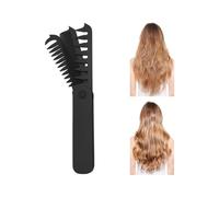 Fine & Wide Tooth Hairbrush For Fathers Commuting Travel Husband Business Trip Outdoor Gym Daily Birthday | Pocket Folding Comb | Small Mustache Comb For Men,