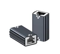 FINEANDENG - 2 acopladores de red RJ45 RJ45 hembra a hembra 8P8C conector de cable Ethernet recto para routers, portátiles, interruptores, computadoras, etc