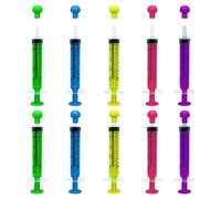 FINEASY 10Pcs 10ml Jeringascon Tapón,Jeringas de Reutilizables,Jeringas Estériles Desechables para Laboratorios Científicos Medición Dispensación de Medicamentos para Alimentación de Animales Plantas