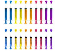 FINEASY 20 jeringas de plástico de 10 ml y 5 ml, jeringas desechables con tapa, jeringas de plástico sin aguja, jeringas estériles para alimentación de animales, líquidos, rellenar, alimentación de