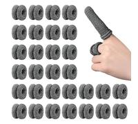 FINEASY 30 Piezas Vendajes Tubulares para Dedos, Primeros Auxilios, Apósitos Venda Tubular Elastica Compañeros Cunas para Dedos Vendas Blanco y Azul para Hinchazón Dedos Esguinces (Negro)