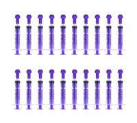 FINEASY Jeringascon Tapón, 5ml&10ml Jeringas de Reutilizables,Jeringas Estériles Desechables para Laboratorios Científicos Medición Dispensación de Medicamentos Alimentación de Animales (5ml/20pcs)