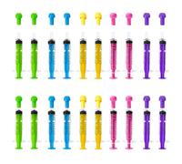 FINEASY Jeringascon Tapón,Jeringas de Reutilizables,Jeringas Estériles Desechables para Laboratorios Científicos Medición Dispensación de Medicamentos para Alimentación de Animales Plantas (5ml,20pcs)