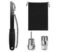 FINEASY Kit Herramientas Bicicletas, Llave de Cadena para Bicicleta, Herramienta de Eliminación de Cassette de Bicicleta, Látigo de Cadena Llave para Cassettes de 6, 7, 8, 9, 10, 11 Velocidades