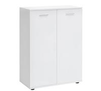 FineBuy cómoda con 2 Puertas 71x104x35cm Armario Multiusos Madera | Mueble de Entrada Brillante Moderno | Armario pequeño | Aparador Mate | Cajonera Mueble recibidor
