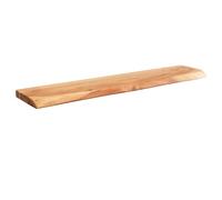 FineBuy Pared Borde de árbol de Madera Maciza de Acacia | Panel de tabique Flotante de diseño Macizo | Estante de Madera de la Naturaleza | Estante Colgante de Estilo rústico