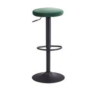 FineBuy Taburete Bar Taburete de Terciopelo sin Respaldo 58-79 cm | Taburete de Cocina Tela/de Metal 100kg | Taburete de Bar de diseño Taburete de mostrador Taburete Giratorio de bistró