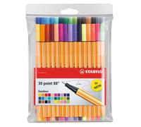 Fineliner Stabilo Point 88 Neón 30 Colores