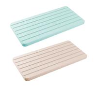 FINELYCR 2 Piezas Posavasos Diatomita, Posavasos de Diatomita Absorbente de Agua, Soporte para Jabón de Tierra de Diatomeas de Secado Rápido, para Mantener Seca Mesa o Encimera