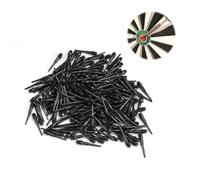 FINELYCR Puntas Dardos Plastico, 200 Piezas Puntas Dardos Suaves, 2BA Hnegro Cabeza de Dardo, Refuerzo de Punta, No es Fácil de Romper y Doblar, para Entusiasta de los Dardos