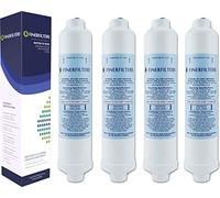 Finerfilters FF-6010PF 4 filtros de agua compatibles con refrigeradores Samsung, Daewoo, GE, Bosch, Beko y más