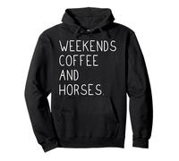 Fines de semana Café Caballos, Caballos y Café Sudadera con Capucha