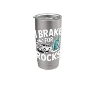 Fines De Semana I Break For Rocks Rockhounding Rocas Vaso térmico de acero inoxidable de doble pared