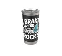 Fines De Semana I Break For Rocks Rockhounding Rocas Vaso térmico de acero inoxidable de doble pared