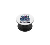 Fines De Semana Pockets Are Full of Treasure Rockhounding PopSockets PopGrip Adhesivo