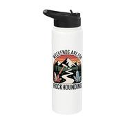 Fines De Semana Weekends Are For Rockhounding Rocas Stainless Steel Insulated Water Bottle