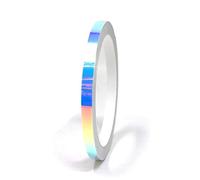 Finest Folia 10 Metros Tiras Decorativas Flip Flop Hoja Cromo Lámina de Efecto Camaleón Cinta Adhesiva DIY para las Artesanías