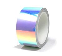 Finest Folia 10 Metros Tiras Decorativas Flip Flop Hoja Cromo Lámina de Efecto Camaleón Cinta Adhesiva DIY para las Artesanías