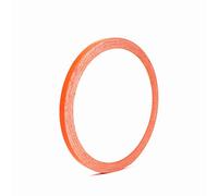 Finest Folia 10 metros tiras decorativas para coche moto barco modelismo rayas para la artesanía manualidades (Naranja pastel, 4mm)