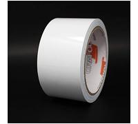 Finest Folia 10m tira decorativa autoadhesiva para coche moto barco modelismo bicicleta muchos colores y anchos para la artesanía (Blanco brillante, 50mm)