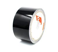 Finest Folia 10m tira decorativa autoadhesiva para coche moto barco modelismo bicicleta muchos colores y anchos para la artesanía (Negro brillante, 50mm)