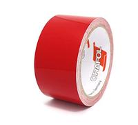 Finest Folia 10m tira decorativa autoadhesiva para coche moto barco modelismo bicicleta muchos colores y anchos para la artesanía (Rojo, 40mm)