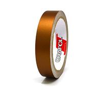 Finest Folia 10m tiras decorativas autoadhesivas para coche moto barco modelismo bicicleta muchos colores y anchos para la artesanía (Cobre mate, 20mm)