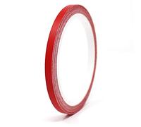 Finest Folia 10m tiras decorativas autoadhesivas para coche moto barco modelismo bicicleta muchos colores y anchos para la artesanía (Rojo mate, 5mm)