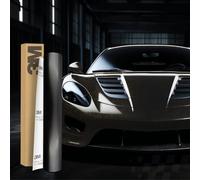 Finest Folia 3M 2080 - Lámina autoadhesiva para Coche, 30 x 152 cm, para Moto, Barco, Protector de Pintura 3D con Canales de Aire para laminar (SP242 Satin Gold Dust Black)