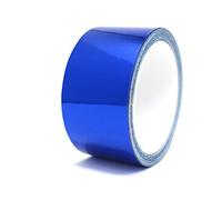 Finest Folia 8,5 metros tiras decorativas para coche moto barco modelismo rayas para la artesanía manualidades (Azul cromado, 40mm)