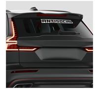 Finest Folia Adhesivo para parabrisas frontal con inscripción "Antisocial" para coche, adhesivo para luna delantera, calcomanía para parabrisas, decoración de tuning para vehículo FS146 (Blanco