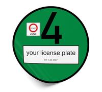 Finest Folia Etiqueta Ambiental Euro 4 Oficial para Zonas de Bajas Emisiones en Alemania - Pegatina anticontaminación válida en Todo el país