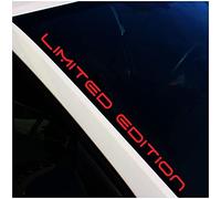 Finest Folia FS24 Pegatina para parabrisas Edición Limitada (rojo carmesí, pegamento interior)