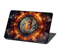 Finest Folia - Funda Protectora para portátil: extraña película Adhesiva para portátil, Funda Protectora de Vinilo autoadhesiva (15 Pulgadas, LP110 Bitcoin)