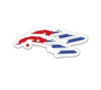 Finest Folia Juego de 2 pegatinas para coche, bicicleta, moto, modelo azul, autoadhesivas, resistentes a la intemperie, R215 (29 Cuba)