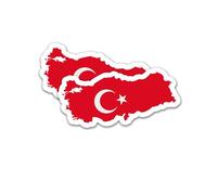 Finest Folia Juego de 2 pegatinas para coche, bicicleta, moto, modelo azul, autoadhesivas, resistentes a la intemperie, R215 (22 Turquía)