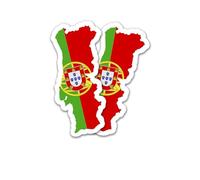 Finest Folia Juego de 2 pegatinas para coche, bicicleta, moto, modelo azul, autoadhesivas, resistentes a la intemperie, R215 (14 Portugal)