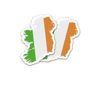 Finest Folia Juego de 2 pegatinas para coche, bicicleta, moto, modelo azul, autoadhesivas, resistentes a la intemperie, R215 (10 Irlanda)