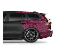 Finest Folia Juego de 6 pegatinas DIN A4 para coche, diseño de leopardo, moto y autobús, accesorios para coche, diseño de leopardo, K172 (magenta)